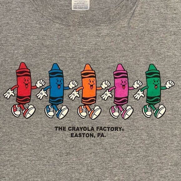 The Crayola Factory Easton PA Official Merchandise Graphic Tee Shirt / Size 2XL - Picture 3 of 4